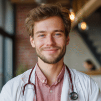 Itinai.com report type photo of smiling russian doctor with a 49a6b59f fda2 4aef 99ea 5dce81719f49 3