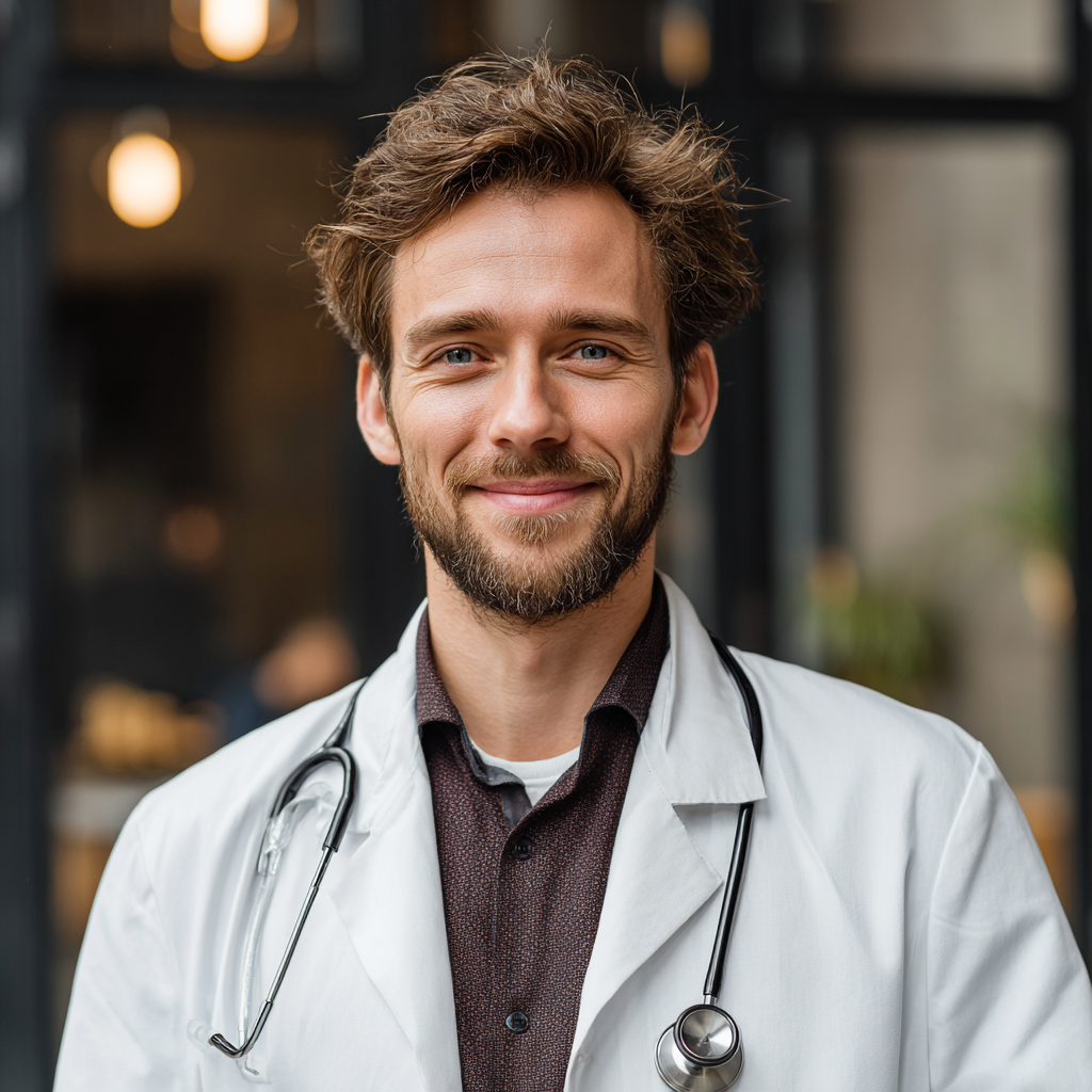 Itinai.com report type photo of smiling russian doctor with a 59de3bb2 5484 4ea5 9dbf 3ae35e1a72f6 0