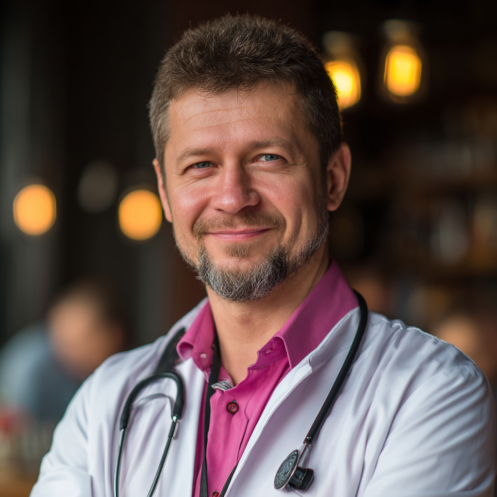 Itinai.com report type photo of smiling russian doctor with a 87199ab1 5338 4d81 b5a2 7e9a6a867edf 2